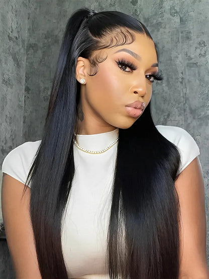onlylove hair full lace wig straight hair half up half down