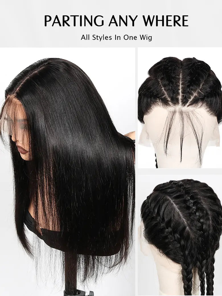 onlylove hair full lace wig straight hair parting anywhere