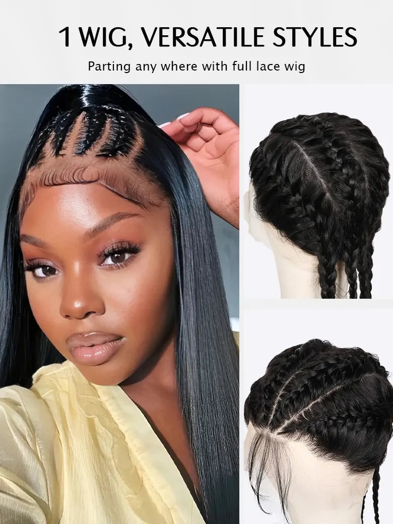 onlylove hair full lace wig straight hair free parting everywhere full lace human hair wigs