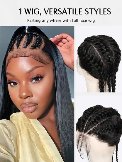 onlylove hair full lace wig straight hair free parting everywhere full lace human hair wigs