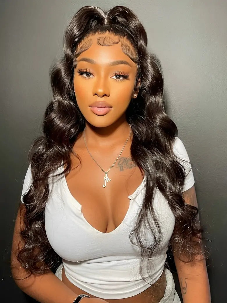 onlylove hair full lace wig model show body wave human hair wigs