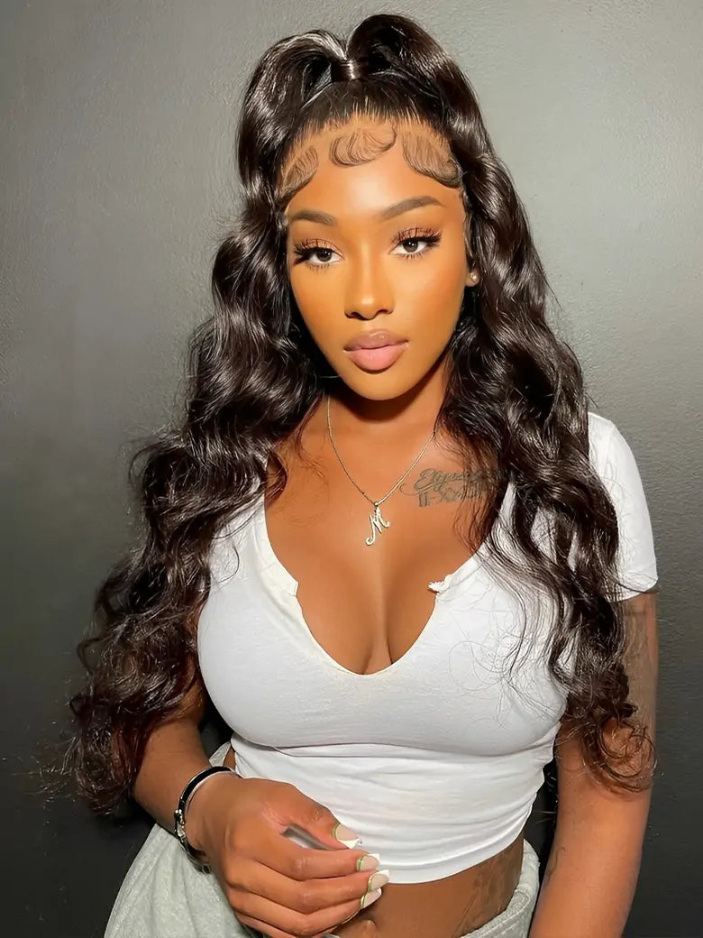 onlylove hair model show full lace wig body wave human hair wigs